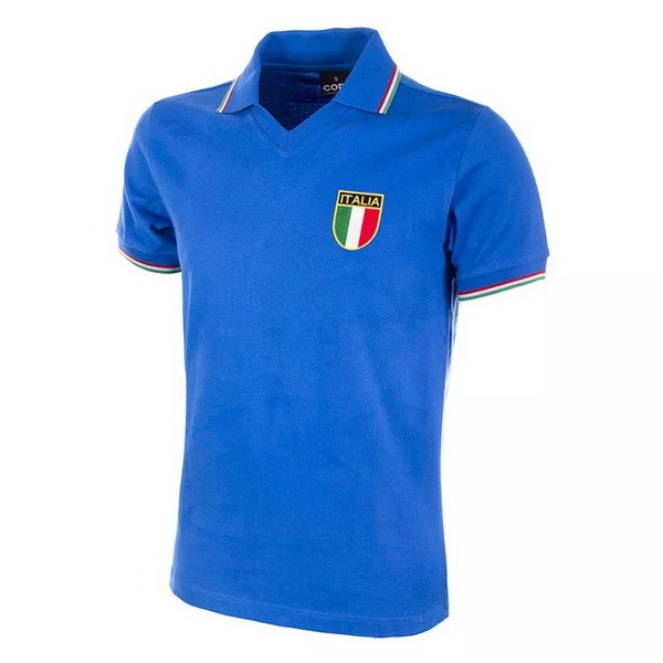 Authentic Camiseta Italy Copa 1ª Retro 1982 Azul